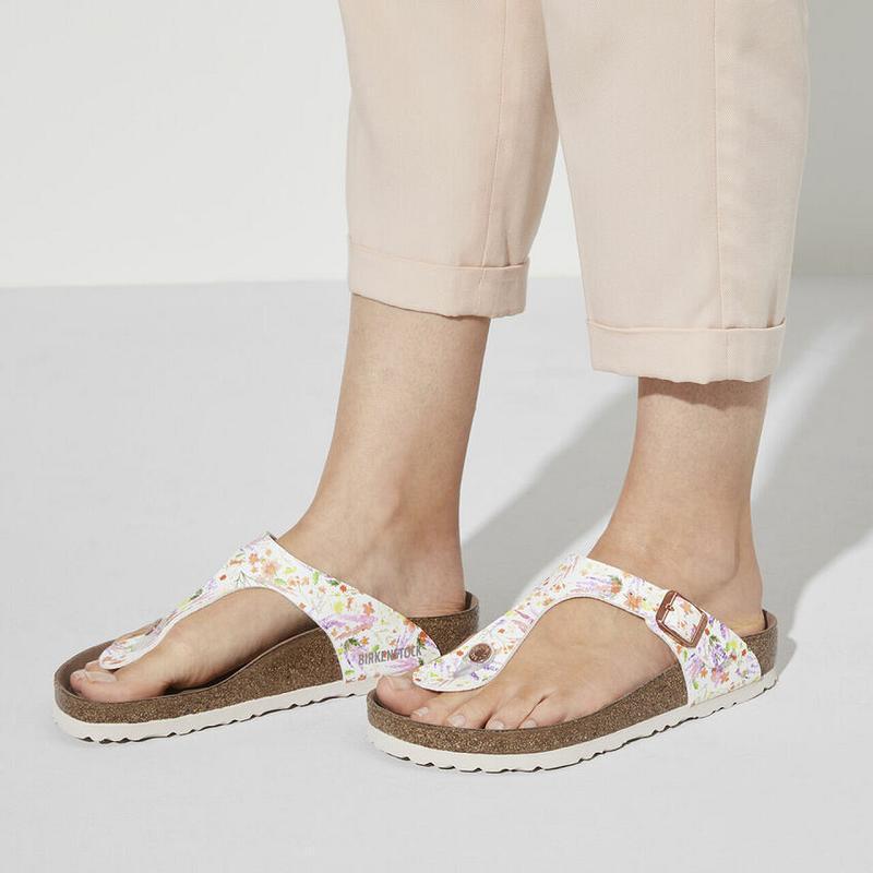 Birkenstock Vegan Summer Birko Flor Gizeh Dame Flerfarvede | DK 441FDN